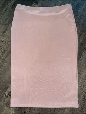 Modest Women's Pink Pencil Skirt Classic Straight Silhouette XL- 3X Plus Size
